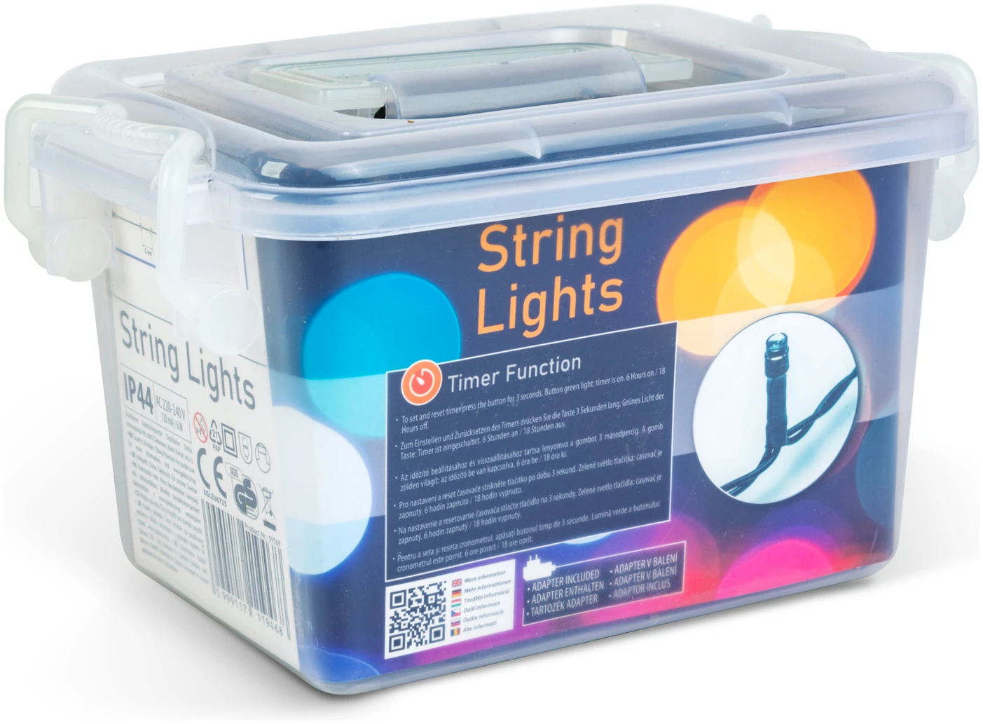 Afbeelding van LED Lichtketting Kerstverlichting – 30 M Lichtketting Met 600 LEDs – Multicolor – 8 Lichtstanden Met