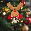 Afbeelding van Kerstboomversiering - Rendier met bel - 11 x 10 cm 1 Stuks [58589B] - 3e59 cf9a 4cda 84e7 8b9294f9aaf9