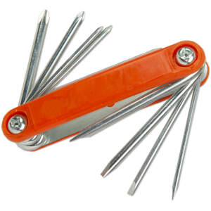 Afbeelding van Opvouwbare Schroevendraaierset 8-in-1 - Compact Zakformaat | RVS, Kruiskop & Sleuf [10833] - 3ee5 dd84