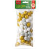 Afbeelding van Kerstbal ornament - glitter, polyfoam ballen - 20 mm - 2 soorten - 17 g / pak 1 Stuks [58644] - 407c 45a8