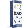 Afbeelding van Flessentas Cadeau - Papieren Gift Bag voor Drankflessen - papier - 360 x 127 x 83 mm - 2 soorten / verpakking