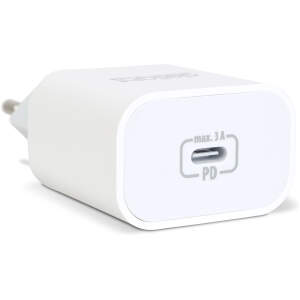 Afbeelding van Oplaadblok Snellader USB-C – Power Delivery 20W – Adapter / Netwerkadapter – Compact – Wit 1 Stuks