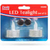 Afbeelding van LED theelichtjes 2 stuks - zilver - warm wit licht met flikkerend vlam effect - veilig zonder vuurgevaar -