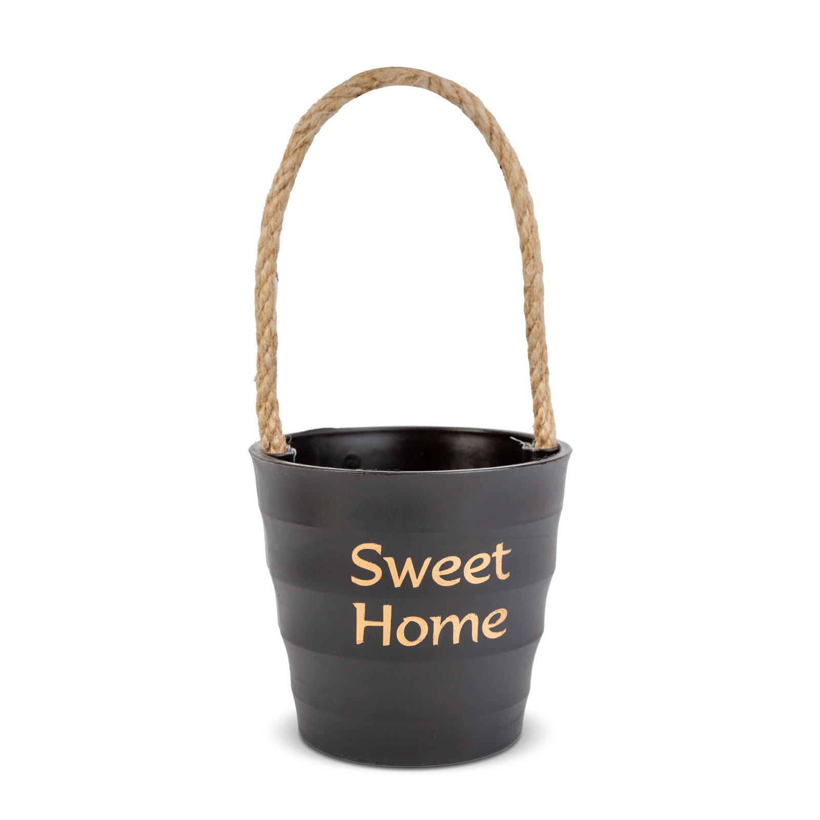 Afbeelding van Decoratieve Bloempot met Touw - 9×8 cm, Kunststof, Modern Design in 4 Kleuren voor Planten & Organisatie