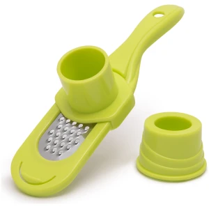 Afbeelding van Knoflookrasp met vingerbeschermer - ergonomisch RVS ontwerp [57247] - 45f1 1ef7 48a5 83e3 068a60c85260 1