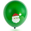 Afbeelding van Kerst Ballonnen Set – Rood Wit Groen Met Kerstmotieven – Latex Ballonnen Voor Kerstdecoratie – Met