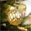 Afbeelding van Kerstdecoratie - Gouden kerstballen Ø73 mm - 6 stuks in unieke vormen - [58762A] - 4852 45f3 4da1 afc1