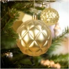Afbeelding van Kerstdecoratie - Gouden kerstballen Ø73 mm - 6 stuks in unieke vormen - [58762A] - 4852 45f3 4da1 afc1