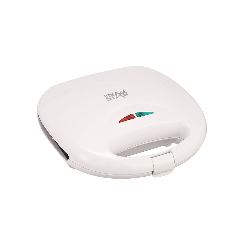 Afbeelding van WinningStar Wafelijzer - 750W - Voor 2 Wafels - Antiaanbaklaag & LED-indicator - Wit Design - 1 Stuks