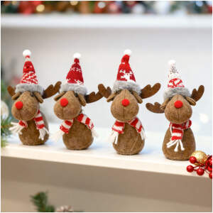 Afbeelding van Kerstgnome / Rendier Figuur / Kerstdecoratie – 18 cm – 1 Stuk (1 van 4 Designs) [59501] - 48e9 ce53 4939
