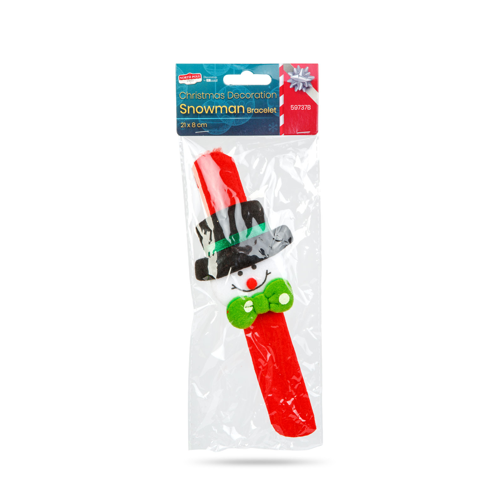 Afbeelding van Kerst Armband & Haar Donut – Sneeuwman – 2-in-1 Accessoire (Armband Of Knotmaker) – Zacht En