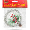 Afbeelding van Kerstdecoratie - hangend - zilveren krans - 10 cm 1 Stuks [58566A] - 4ae7 2e89 4502 af09 f1572e3eced9