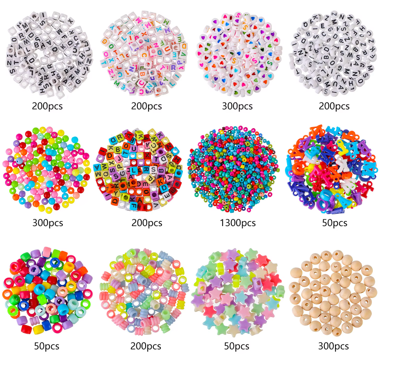 Afbeelding van N'JOY LIFE - DIY Sieraden Maken Set – 4655-delig Knutselpakket voor Meisjes – In 3 laags opbergbox