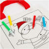 Afbeelding van Kleurbare Tas Kerst – Knutsel Tas Voor Kinderen – Met 4 Stiften – Kerstontwerpen – Creatieve