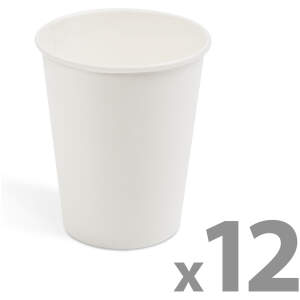 Afbeelding van Papieren beker - wit - 2,5 dl - 12 stuks / pak 1 Stuks [58237A] - 4b80 f284 4ae0 b721 10684e07c26b 1