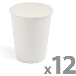 Afbeelding van Papieren beker - wit - 2,5 dl - 12 stuks / pak 1 Stuks [58237A] - 4b80 f284 4ae0 b721 10684e07c26b 1
