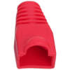 Afbeelding van 100x RJ45 Snagless Trekontlasting Rood – Kabelbescherming voor Cat5 / Cat5e / Cat6 UTP – Netwerkkabel