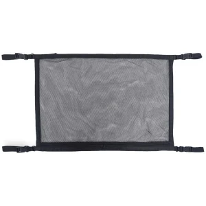 Afbeelding van Zwarte Autonet Organizer van Mesh - 70x50 cm - Eenvoudige Bevestiging Zonder Boren - Handige Opbergoplossing
