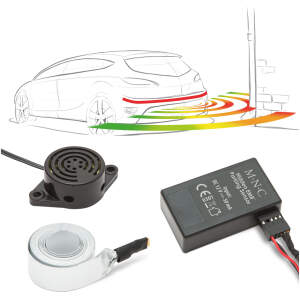 Afbeelding van Verborgen EMR parkeersensorstrip 220 cm - Geen boren - Elektromagnetisch - 12V - Universeel - Zelfklevend -