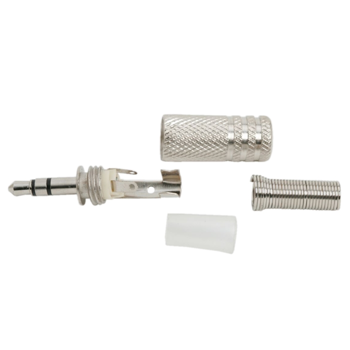 Afbeelding van 10x Jack Stekker 3,5 mm Stereo – Metalen Audio Plug met Trekontlasting – 3.5 mm Jack Connector - 10 Stuks