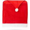 Afbeelding van Kerst stoelhoes - kerstmutsvorm - Santa stijl - rode decoratie voor rugleuning - 50 × 60 cm - textiel 1