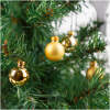 Afbeelding van Kerstboomdecoratieset met 36 kerstballen (Ø2 cm) - goud - matte, glanzende en glitter afwerking -