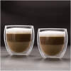 Afbeelding van Dubbelwandige Cappuccinoglazen - 250 ml Borosilicaat Glas | Set van 2 Thermoglazen, Hittebestendig &