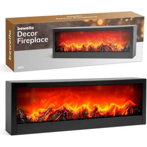 Afbeelding van Bewello - Mobiele Elektrische Sfeerhaard voor op een schouw of tafel - Open Haard met LED-vlameffect - werkt