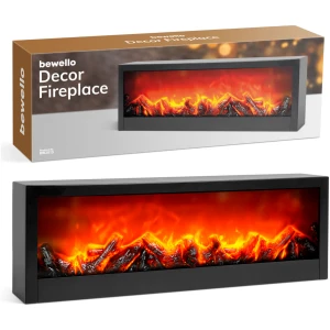 Afbeelding van Bewello - Mobiele Elektrische Sfeerhaard voor op een schouw of tafel - Open Haard met LED-vlameffect - werkt