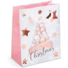 Afbeelding van Kerstcadeautas - papier - 114 x 64 x 146 mm - 2 soorten / verpakking 12 Stuks [58303] - 537e 6d12 45ea aa75