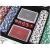 Afbeelding van Poker Set in Aluminium Koffer - 300 Chips, 2 Kaartspellen, Dobbelstenen - Inclusief Sleutel & Dealer Chip