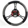 Afbeelding van Universele Stuurwielbeschermer 38 cm - Stuurhoes Auto Grijs/Zwart, UV-bescherming, Sportief Uiterlijk,
