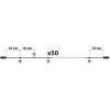 Afbeelding van Lichtsnoer - 50 LED's - kleurrijk - netvoeding - 5 m - 8 programma's 1 Stuks [58900C-WH] - 5c46