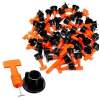 Afbeelding van Tegelnivelleerset - 50 Nivelleerclips + 1 Sleutel - Herbruikbare Leveling Set voor Tegels - Horizontaal &