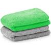 Afbeelding van Microvezeldoeken / schoonmaakdoeken - 2 stuks - 30 × 30 cm - krasvrij, absorberend, zonder schoonmaakmiddel