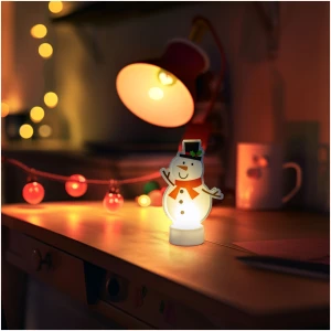 Afbeelding van LED-decoratie - Warm wit - Sneeuwpop - Werkt op batterijen 1 Stuks [58976B] - 5eec d275 4e34 b5e2