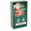 Afbeelding van Houten kerst kalender – MDF bureaukalender 13,5 x 7 x 3,5 cm – Kerstman, rendier of sneeuwpop design