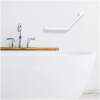Afbeelding van Bewello - Badkamer Steunbeugel 45° Hoek – Wandmontage – RVS – Wit – 25 + 25 cm – Max. 200 kg 1