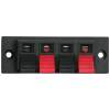 Afbeelding van 5x 4-Polige Speaker Aansluitbus – 4-Way Speaker Socket – Clip-On Montage – Luidspreker Behuizing