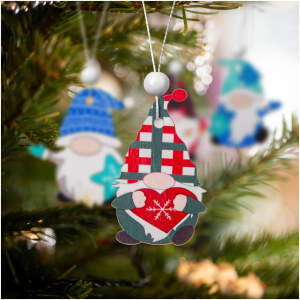 Afbeelding van Kerstboomdecoratieset - hangend, houten elfjes - 4 soorten - 12 stuks / verpakking 1 Stuks [58565A] - 6cb3