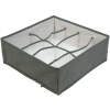 Afbeelding van Opvouwbare stoffen opbergdoos - 32 x 32 x 12 cm - 8 vakken - grijs [BW2078] - 6e4c fadd 4541 94e3 dcec6540398a