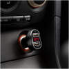 Afbeelding van Autolader sigarettenaansteker - 2x USB (2,4A + 1A) met voltmeter & ampèremeter - LED-display - 12-24V -