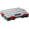 Afbeelding van Stapelbare Sorteerdoos - 310 x 389 x 67 mm - Organizer / Gereedschapsdoos met Vakken en Transparant Deksel