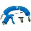 Afbeelding van Pneumatisch Blaaspistool met 5m Spiraalslang - Polyurethaan PU - Snelle Aansluiting - Max 10 Bar -