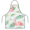 Afbeelding van Keuken schort - volwassen maat - 71 x 57 cm - Flamingo patroon [56174A] - 6f9d 3342 422a ad55 84750206f0fc 1