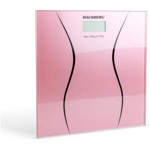 Afbeelding van Glazen personenweegschaal - roze met zwarte print - 180 kg - willekeurige kleur [DA00515] - 6fad 2eb9 4421