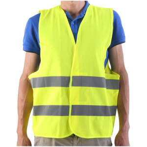 Afbeelding van Veiligheidsvest / Reflectievest / Fluorescerend Vest – Geel XL – EN ISO 20471 1 Stuks [55897D] - 6fde