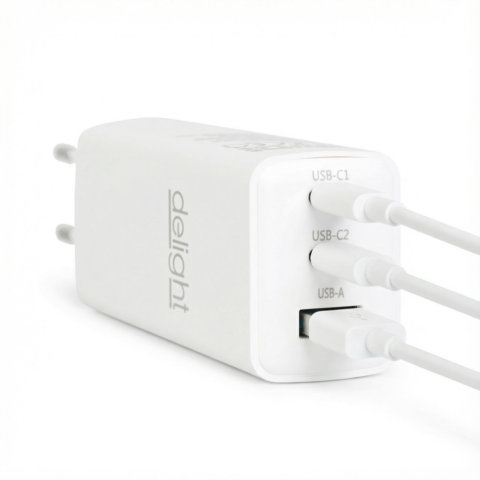 Afbeelding van Oplaadblok Snellader – USB-A 20W & USB-C Power Delivery 45W – Netwerkadapter / Stekkerblok Oplader
