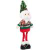 Afbeelding van Kerstdecoratie - Staande kerstfiguur van textiel met uitschuifbare poten - Santa - 60-95 cm - [58759A] - 70cc