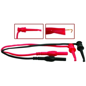 Afbeelding van Haak Meetkabel - 33cm - Voor Meetapparatuur met Standaard Banaanplug - Testkabel Accessoire [25383] - 70de